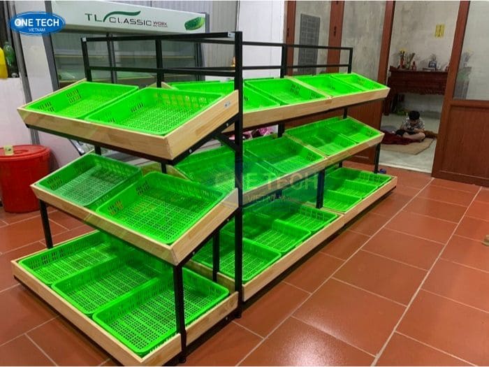 Kệ rau củ quả Quảng Ninh bền đẹp